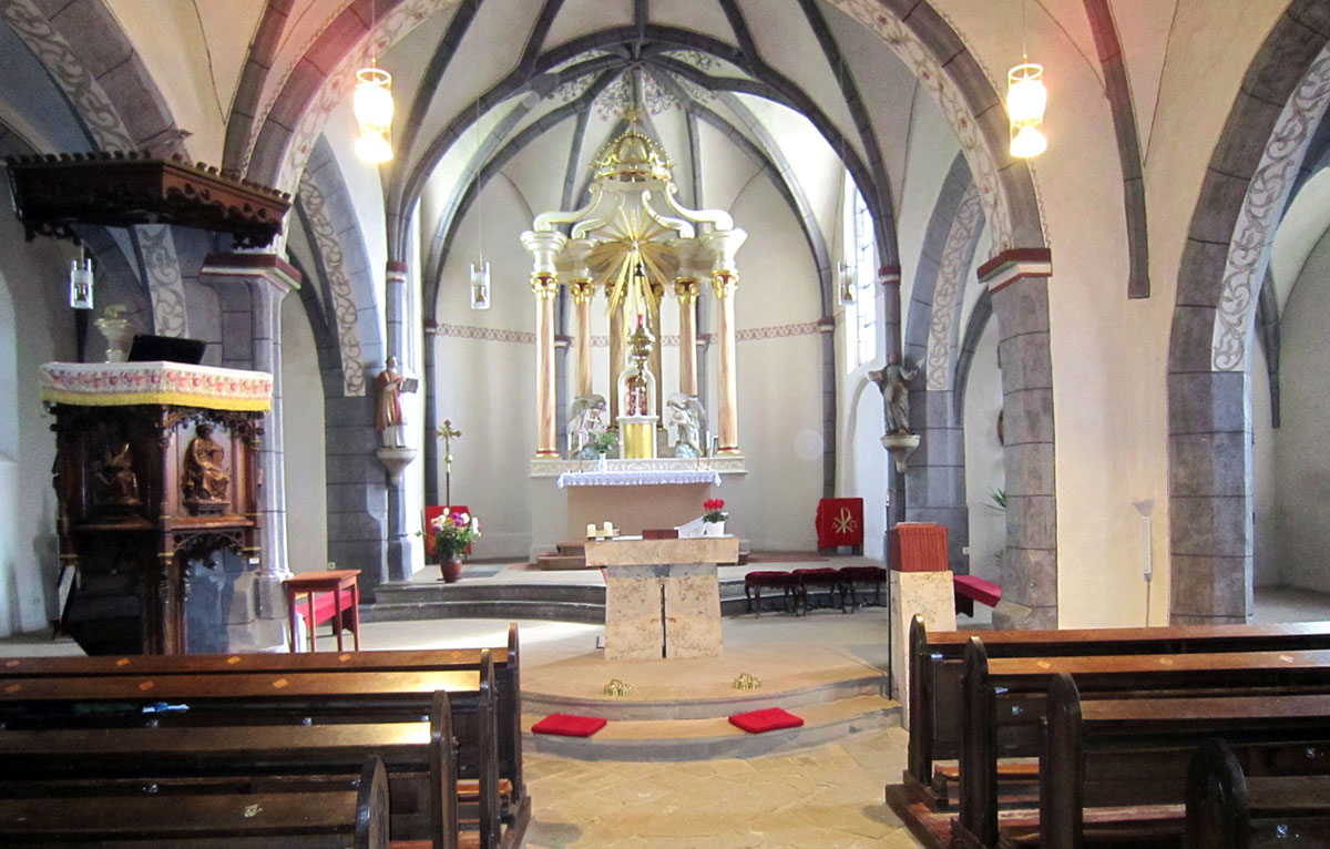 Denkmalpflege, Kirche in Weyer, Innenraum